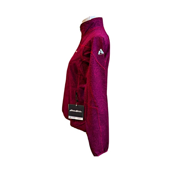 Eddie Bauer First Accent Sandstone Soft Shell Jacket Size M Burgundy Pink - Picture 4 of 15